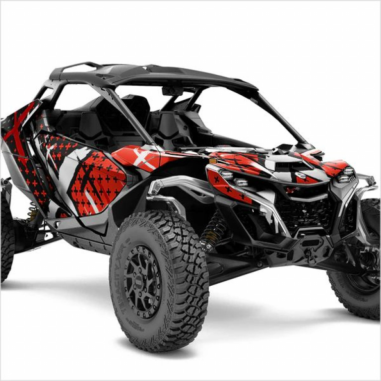 X-Design Red M Version for Can-Am Maverick R 2 Doors
